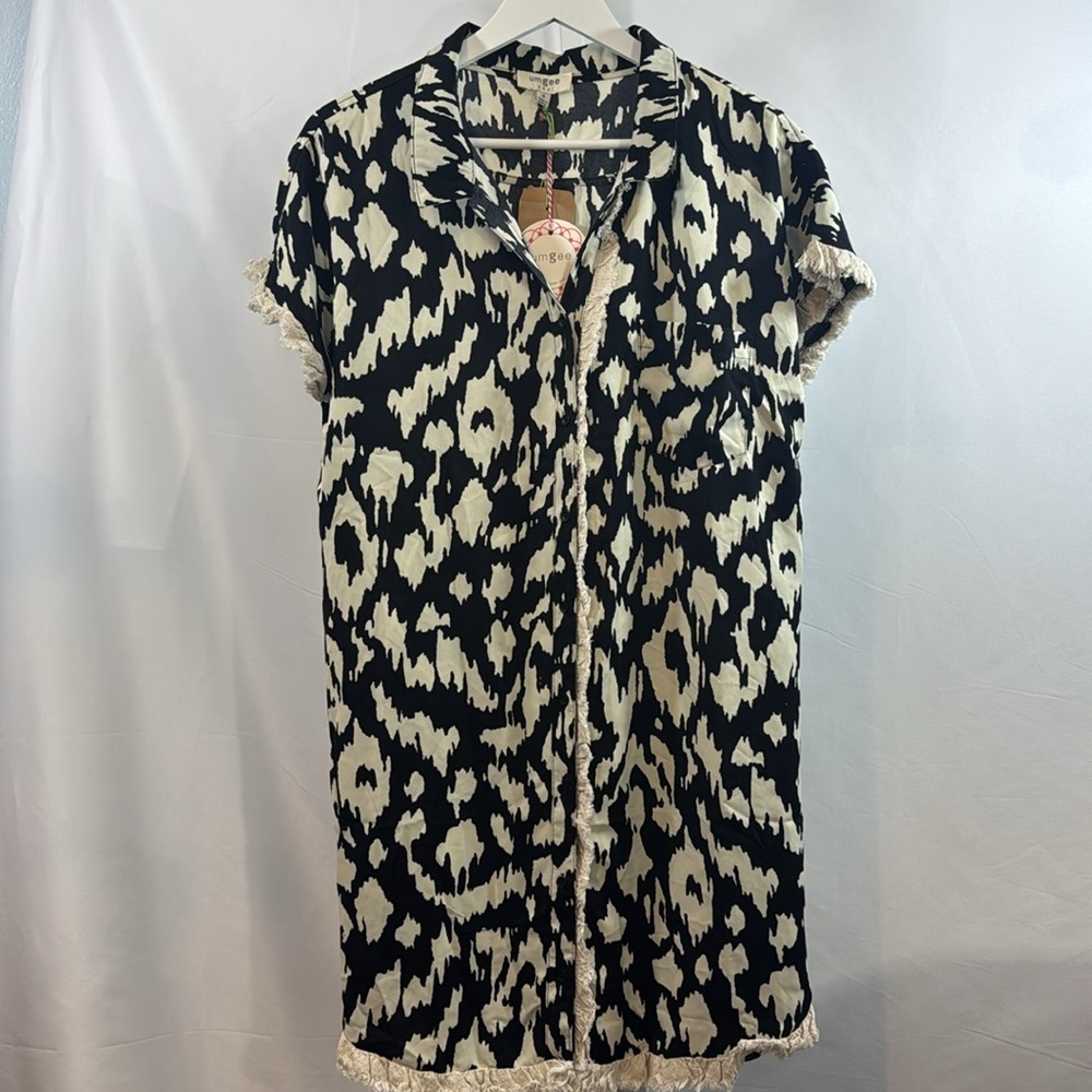 Umgee Button Up Shift Dress - Picture 4 of 10